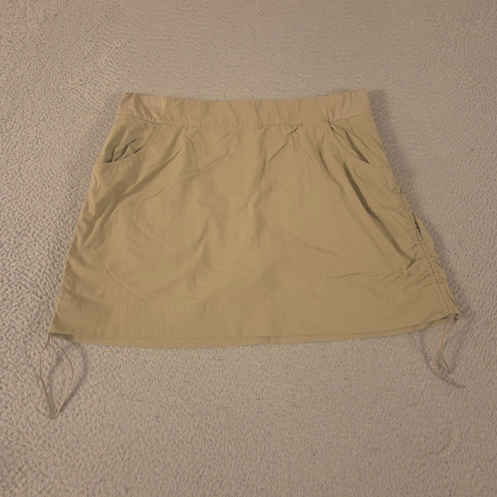 Columbia Skort Womens 1X Tan Anytime Casual Nylon Stretch Lined Hiking Outdoor